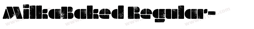 MilkaBaked Regular字体转换